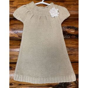 Cherokee Sparkly Holiday Dress With Flower‎ Detail Size 18 Months